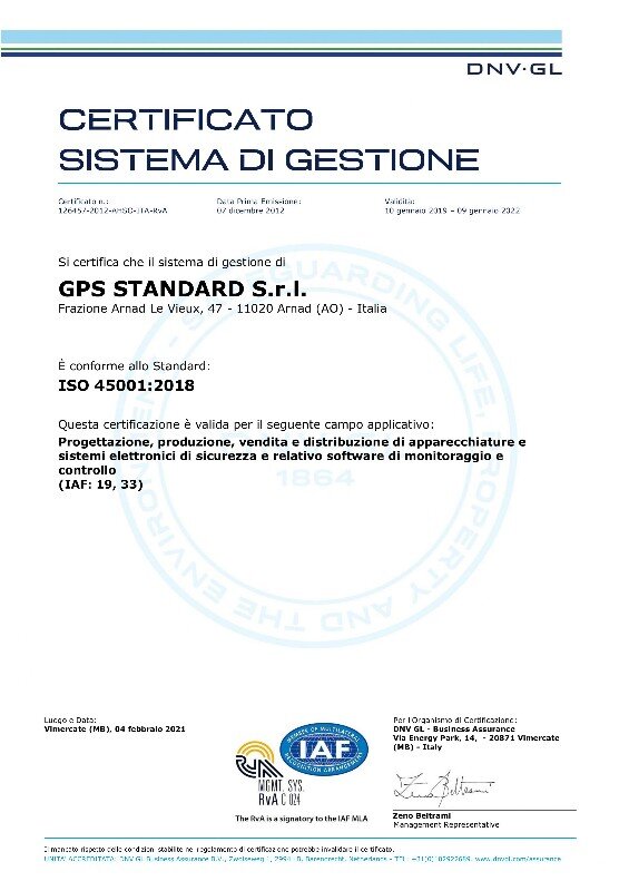 UNI EN ISO  45001:2018